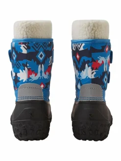 reima Mädchen|Jungen<Unisex Winterstiefel - Konkari hellblau gemustert